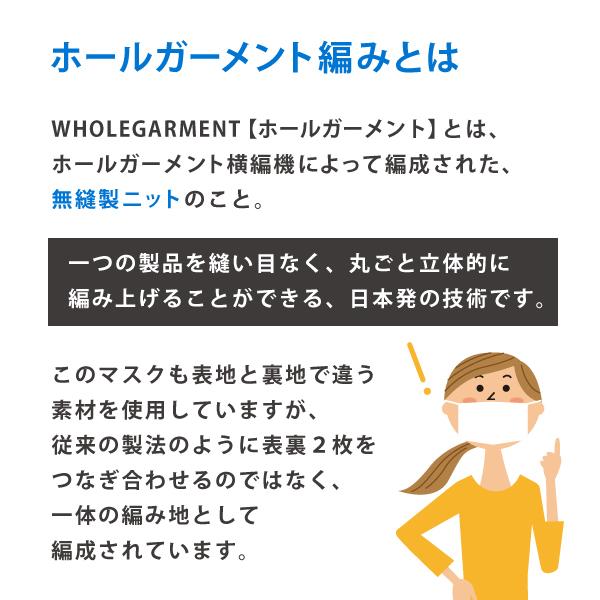 マスク 日本製 洗える 涼しい 夏用 男女兼用 洗えるマスク 立体型 接触冷感 シームレス ニット 個包装 高木ミンク |  | 02
