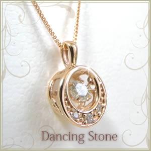 全品送料無料 k18ネックレス Dancing collection ダイヤモンド ネックレス レディース シンプル デザイン 一粒 揺れるダイヤ