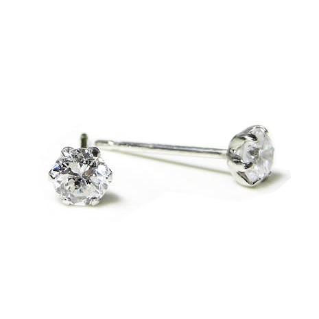全品送料無料 0.3ct プラチナ 一粒 ダイヤモンド ピアス プレゼントに最適な大きさ 片方0.15ct×2 トータル0.3ct