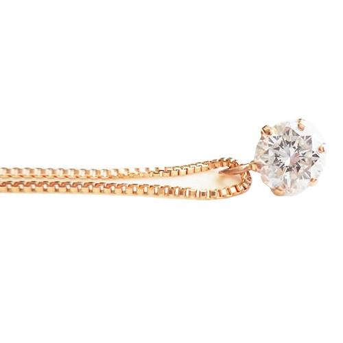 全品送料無料 k18ネックレス ダイヤモンド ネックレス 一粒 0.3カラット レディース シンプル Solitaire collection   大人の女性の憧れの画像