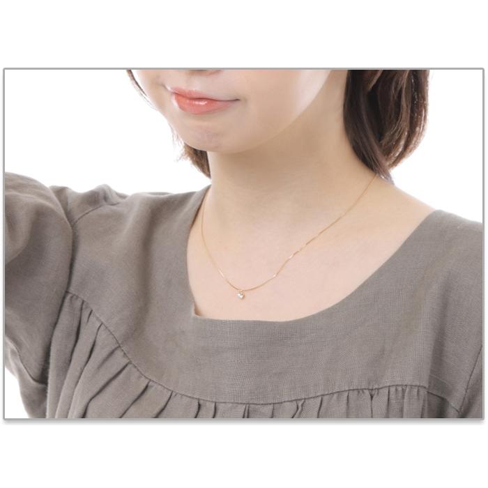 全品送料無料 k18ネックレス ダイヤモンド 一粒 ネックレス レディース シンプル エレガント 0.15ctup ギフト 贈り物 プレゼント_4