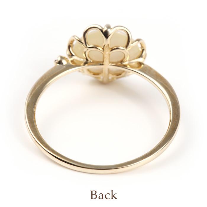 K18マベパール 0.5ctダイヤモンドリング 全品送料無料 K18 マベパール ダイヤリング人気 シンプル 指輪