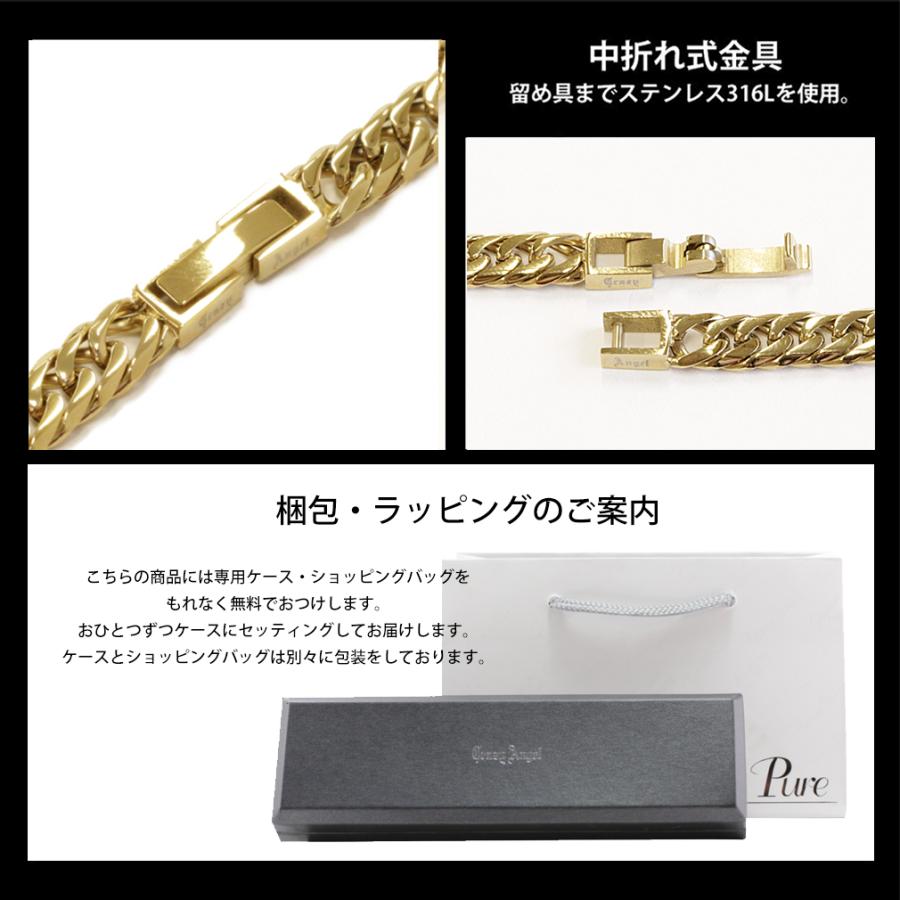crazy Angel ネックレス　ゴールド　ケース付き クレイジーエンジェル 喜平ネックレス 6面ダブル ゴールド 幅5.7mm