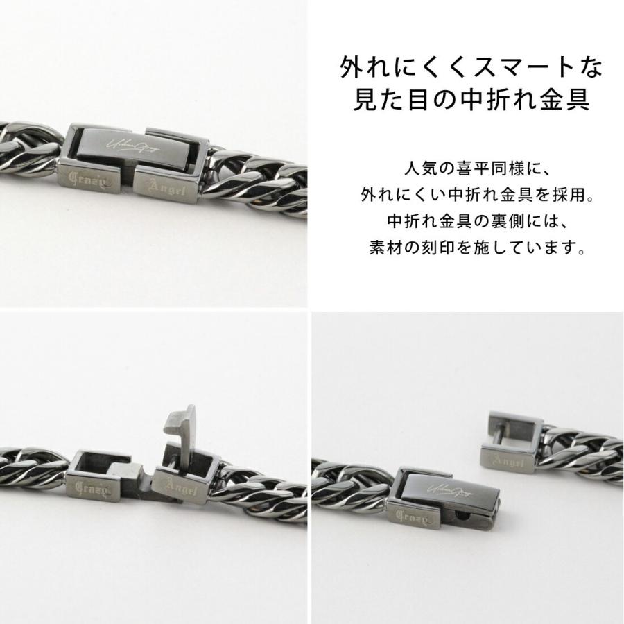 喜平ネックレス 喜平 6面ダブル 50cm ステンレス メンズ ネックレス
