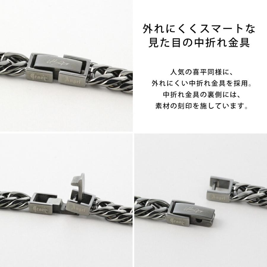 喜平ネックレス チェーン 6面ダブル 60cm ステンレス メンズ