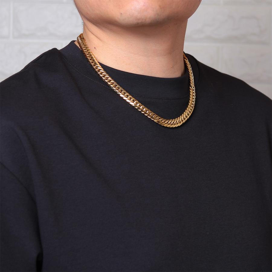 喜平ネックレス ゴールドカラー キヘイ キヘイチェーン メンズ ステンレス 金属アレルギー ブランド 喜平ネックレス 50cm シンプル かっこいい_2