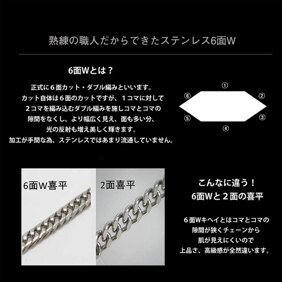 喜平ネックレス ゴールドカラー キヘイ キヘイチェーン メンズ ステンレス 金属アレルギー ブランド 喜平ネックレス 50cm シンプル かっこいい_4