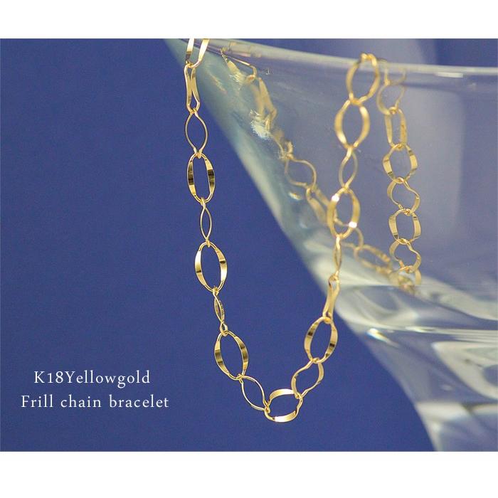 k18 18金 イエローゴールド ブレスレット レディース スクリュー