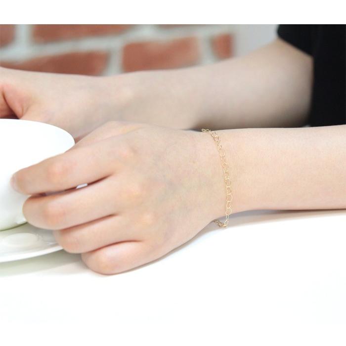 野良猫 ！K18ゴールド ツイストチェーンブレスレット 18金 ブレスレット 18k k18 猫 ネコ ねこ 猫好きさん レディース