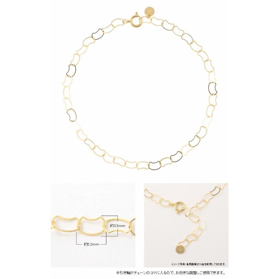 18金 ブレスレット 18k k18 猫 ネコ ねこ 猫好きさん レディース