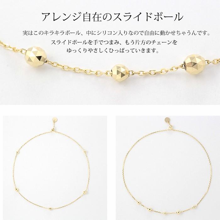 ブレスレット 10金 10k k10 レディース ゴールド チェーン 華奢 金属
