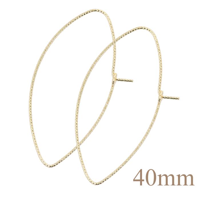 フープピアス 大ぶり 10金ピアス k10 10k レディース フック式