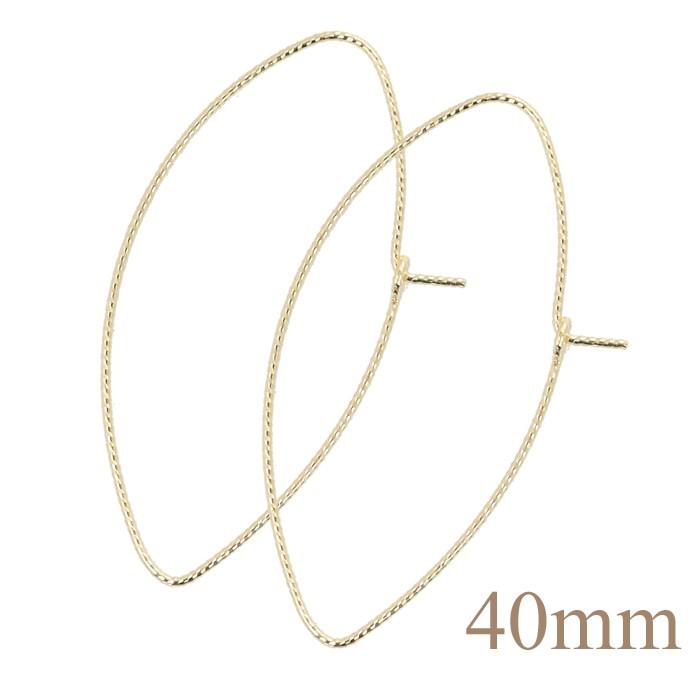 m*i様 K10 上品なフープピアス フープピアス 大ぶり 10金ピアス k10 10k レディース フック式