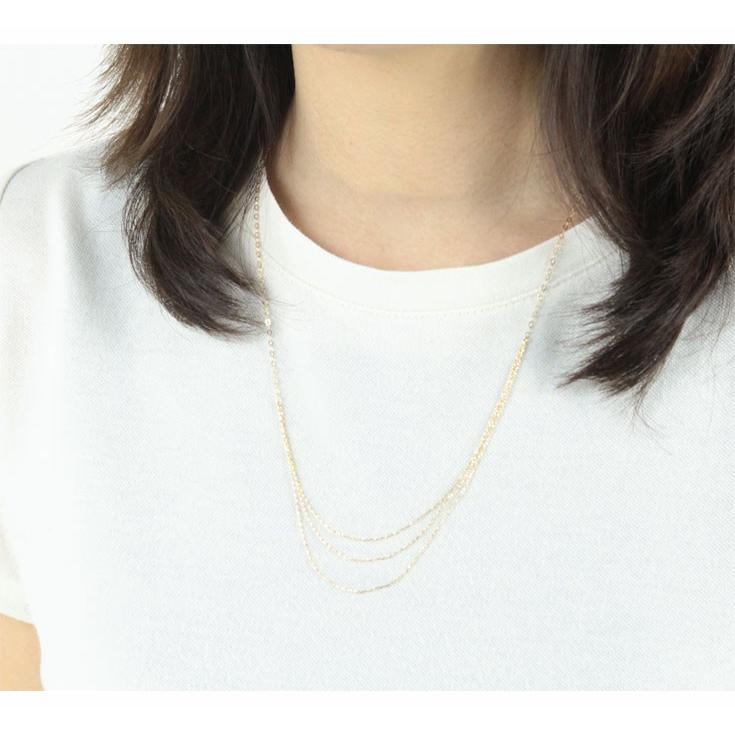 ロングネックレス 18金ネックレス レディース ペンダント k18 40代 ゴールド プレゼント 女性 爆買い クリスマスの画像