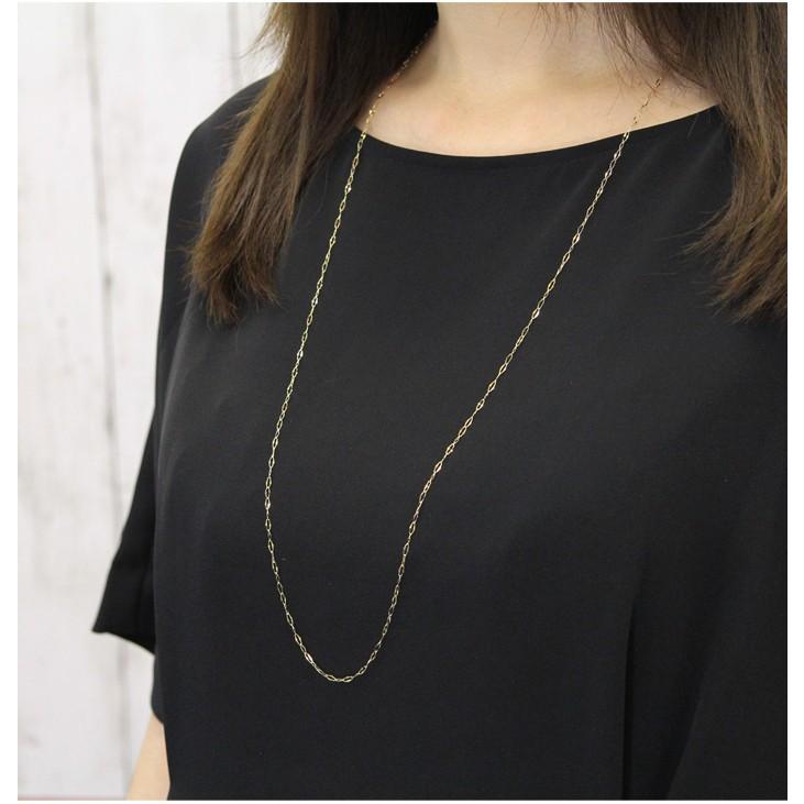 K18YG クリップチェーン ロングネックレス　80cm K18YG クリップチェーン ロングネックレス 80cm 楽天市場】ロング
