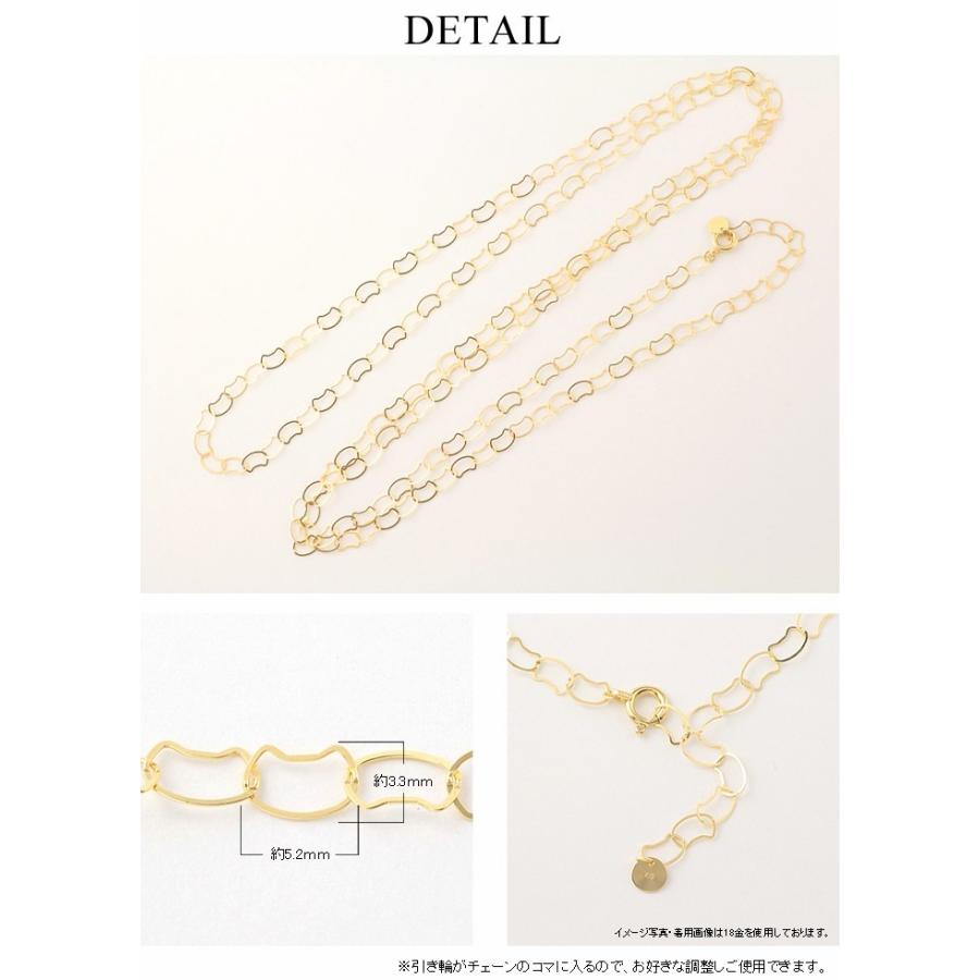 ロングネックレス 80cm k10 10k 10金 ネコ 猫 猫好き レディース ロングネックレス 80cm k10 10k 10金 ネコ 猫 猫好き レディース