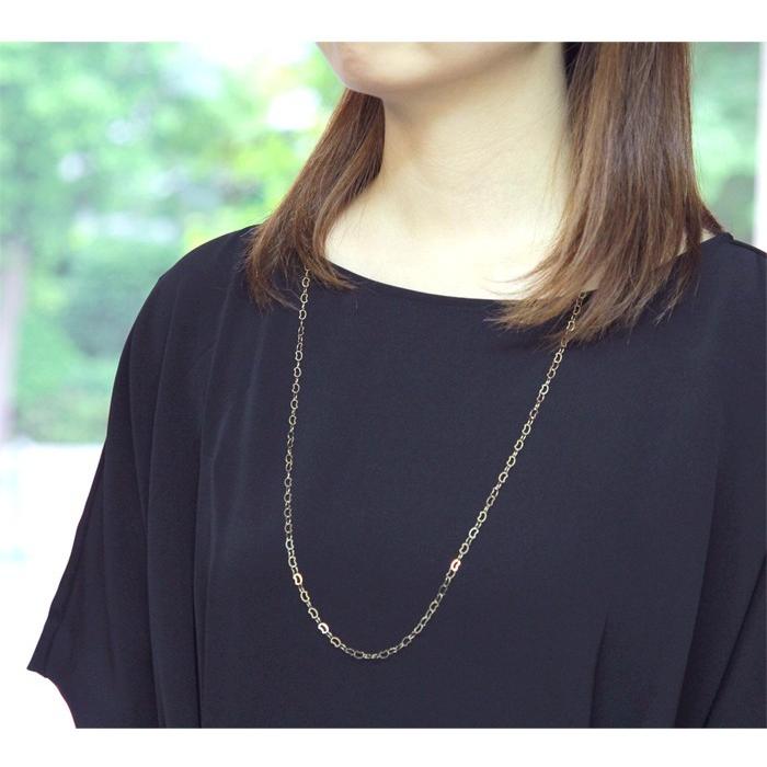 ロングネックレス K18 18k 18金 レディース チェーン 猫 ネコ 猫好き ゴールド シンプル Jap 218yg プレシャスジュエリーyahoo 店 通販 Yahoo ショッピング