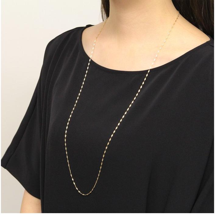 ロングネックレス K18 18k 18金 80cm レディース クローバーチェーン イエローゴールド 代 30代 40代 50代 60代 Jap yg プレシャスジュエリーyahoo 店 通販 Yahoo ショッピング