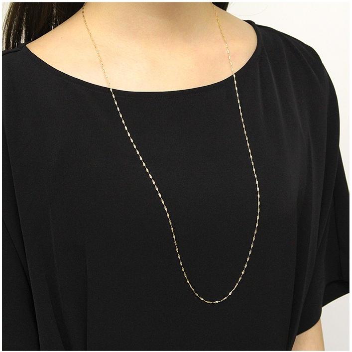 ロングネックレス K18 18k 18金 80cm レディース クローバーチェーン イエローゴールド 代 30代 40代 50代 60代 Jap yg プレシャスジュエリーyahoo 店 通販 Yahoo ショッピング