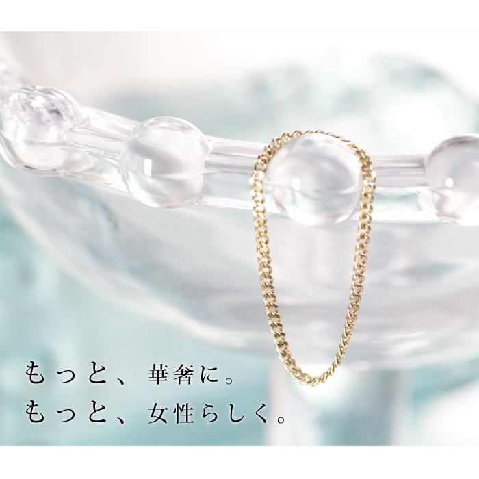 ピンキーリング チェーンリング 指輪 レディース  K10 10金 日本製｜jewelryprecious｜03
