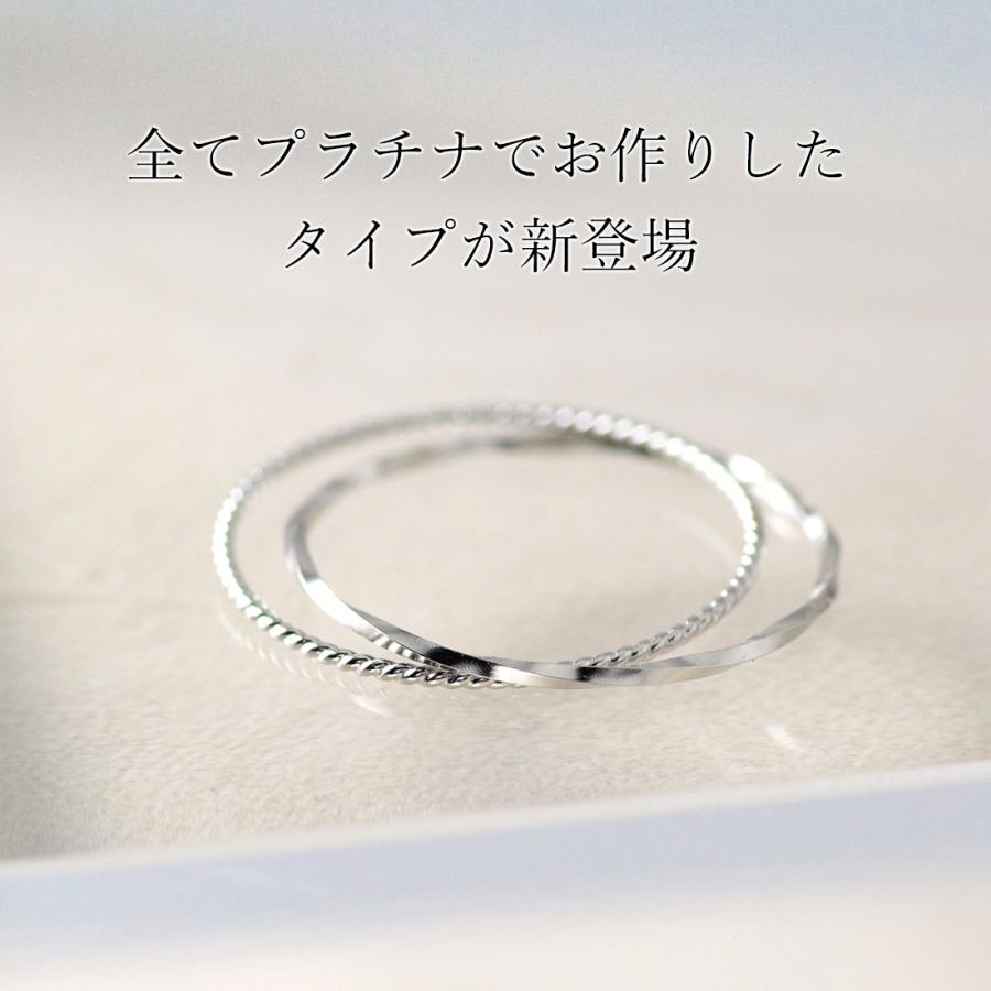 jin5　プラチナ　ピンキーリング　スキニーリング　pt850 ピンキーリング リング pt850 プラチナ プラチナ850 レディース 指輪 2