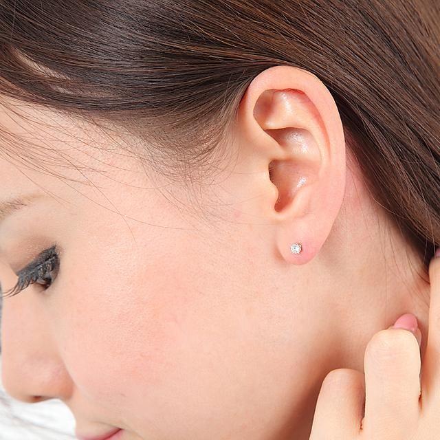 プラチナピアス ダイヤモンド 一粒 両耳 プレゼント 人気 爆買い