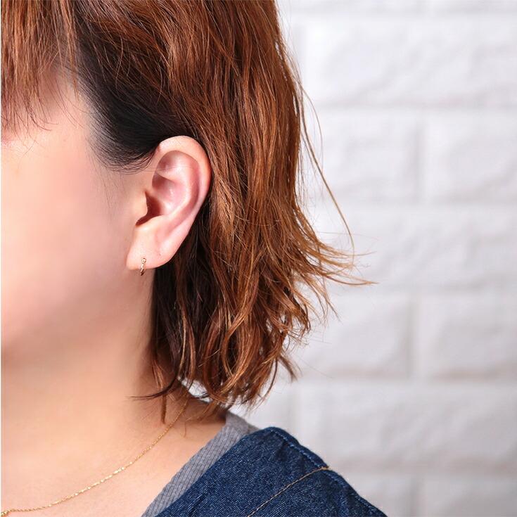 ピアス レディース k18 18金 18k フープ フープピアス 8mm ピアス レディース k18 18金 18k フープ フープピアス 8mm