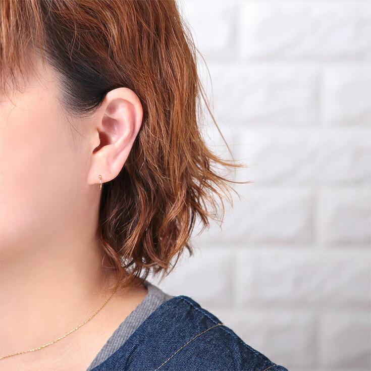 ピアス レディース k18 18金 18k フープ フープピアス 10mm ピアス レディース k18 18金 18k フープ フープピアス 10mm