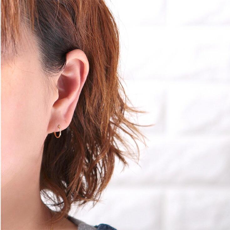ピアス レディース k18 18金 18k フープ フープピアス 10mm ピアス レディース k18 18金 18k フープ フープピアス 10mm