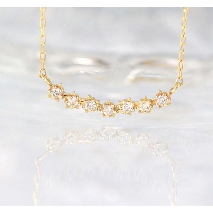 10金ネックレス レディース ペンダント k10 スター 星 ダイヤモンド ゴールド ダイア シンプル 華奢 爆買い クリスマスの画像