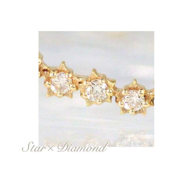10金ネックレス レディース ペンダント k10 スター 星 ダイヤモンド ゴールド ダイア シンプル 華奢 爆買い クリスマスの画像