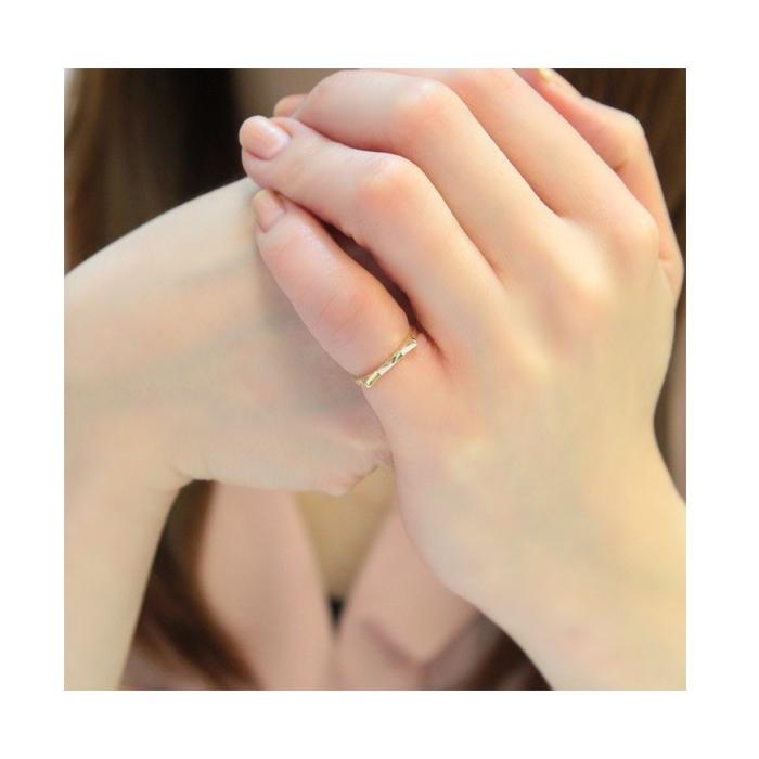 リング ピンキーリング レディース ゴールド 18金 18k K18 猫 ネコ 猫