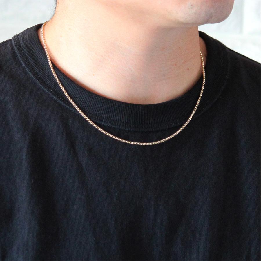 ネックレス チェーン メンズ K18YG チェーンネックレス 18金 50cm 長さ