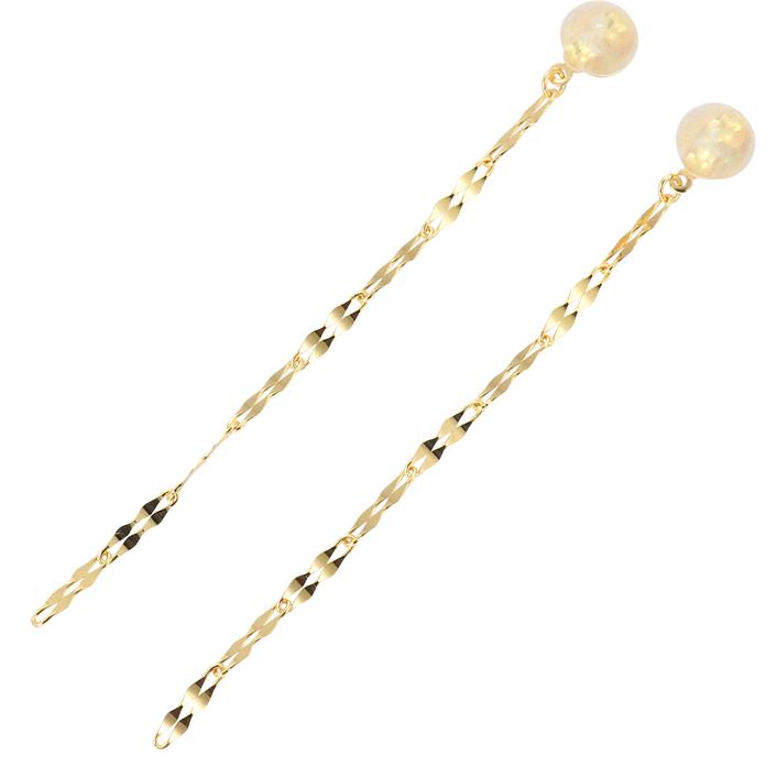 揺れるピアス 18金ピアス キャッチ 18k ゴールド アメリカンピアス