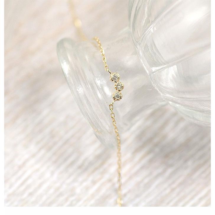 ブレスレット 18k k18 18金 レディース ダイヤモンド ダイヤ ゴールド