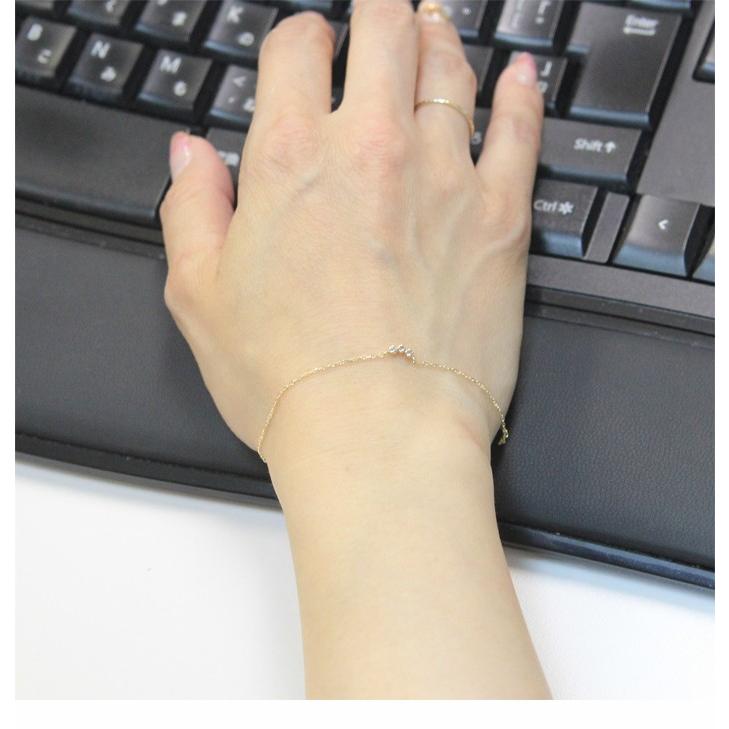 ブレスレット 18k k18 18金 レディース ダイヤモンド ダイヤ ゴールド