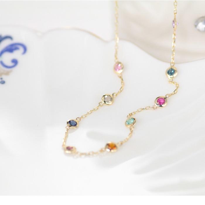 ブレスレット レディース カラーストーン 天然石　ゴールド カラフル｜jewelryprecious｜02