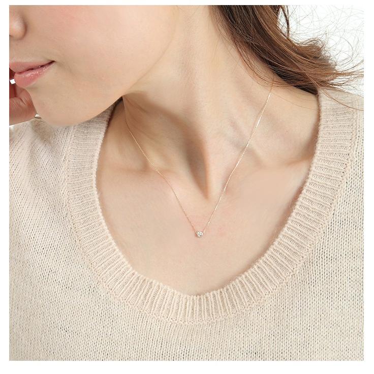 18金ネックレス レディース ペンダント k18 スマイル イエローゴールド