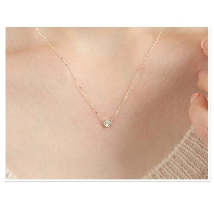 18金ネックレス レディース ペンダント k18 スマイル イエローゴールド