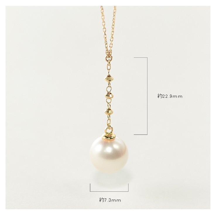 K10イニシャルY パール ネックレス ゴールドカラー TAKE-UP ONLINE
