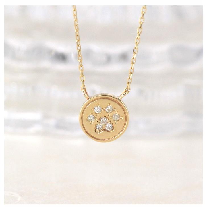 18金ネックレス レディース ペンダント k18 猫 ネコ ねこ 肉球 18金ネックレス レディース ペンダント k18 猫 ネコ ねこ 肉球