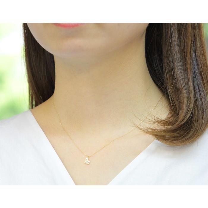 18金ネックレス レディース ペンダント k18 猫 ネコ ねこ 猫シルエット