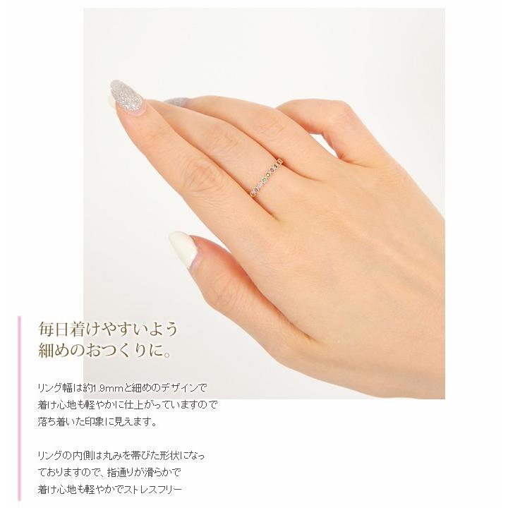 リング 18金 k18 18k 指輪 ピンキーリング サファイア エメラルド アメジスト 天然石 爆買い クリスマスの画像