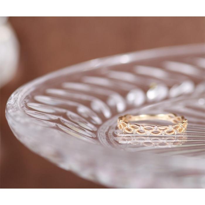 ピンキーリング k10 10金 指輪 1号〜7号 ゴールド ダイヤモンド