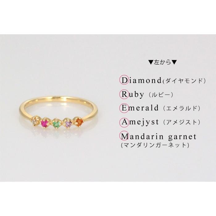 ピンキーリング リング 指輪 ゴールド ダイヤモンド ルビー エメラルド