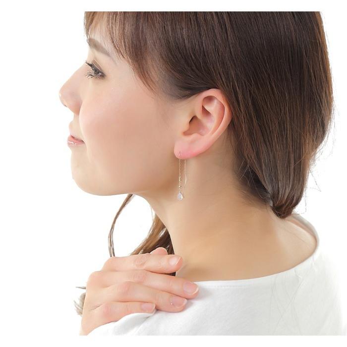 18金 ピアス オパール レディース k18 18k ゴールド アメリカンピアス