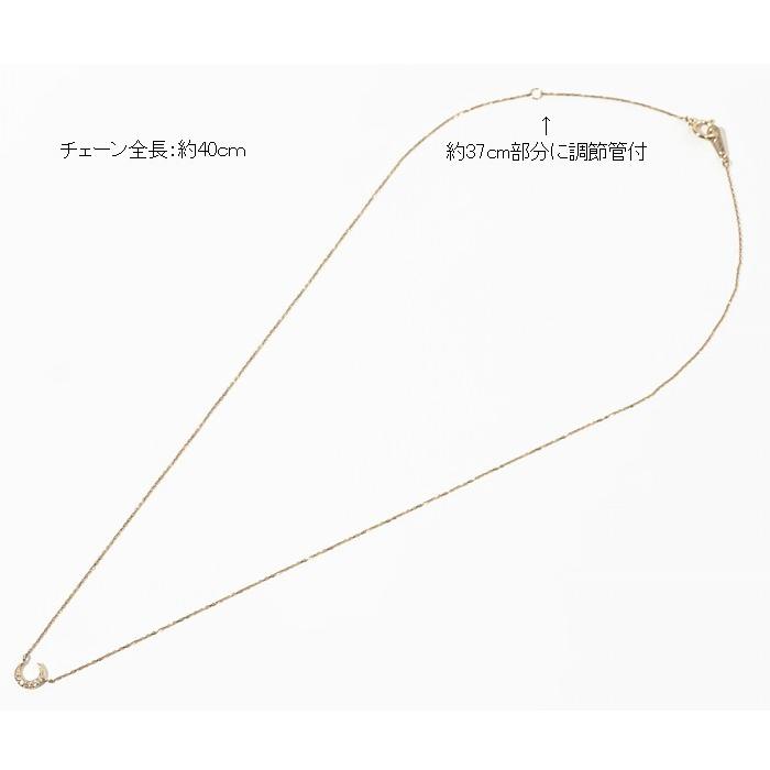 18金ネックレス レディース ペンダント k18 三日月 レディース 月 ダイヤモンド 人気 ゴールド 爆買い クリスマスの画像