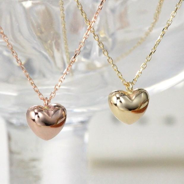 ハートネックレス 10金ネックレス レディース ペンダント k10 ゴールド