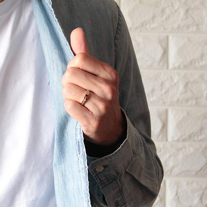 ペアリング 人気ブランド 30代 40代 20代 ブランド カップル シルバー 2本セット 指輪 名入れ 刻印 クリスマス 奇数サイズのみ 大きさ幅：約4 /23金YG特殊コーティング K23RGP