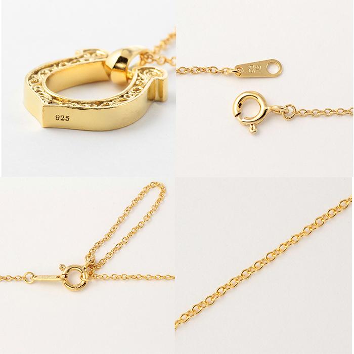 ネックレス メンズ シルバー ブランド ゴールド 馬蹄 ホースシュー